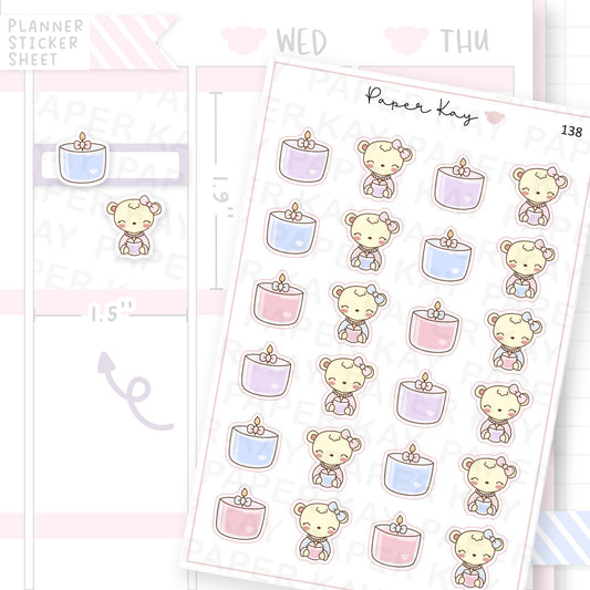 Candle Sticker Sheet