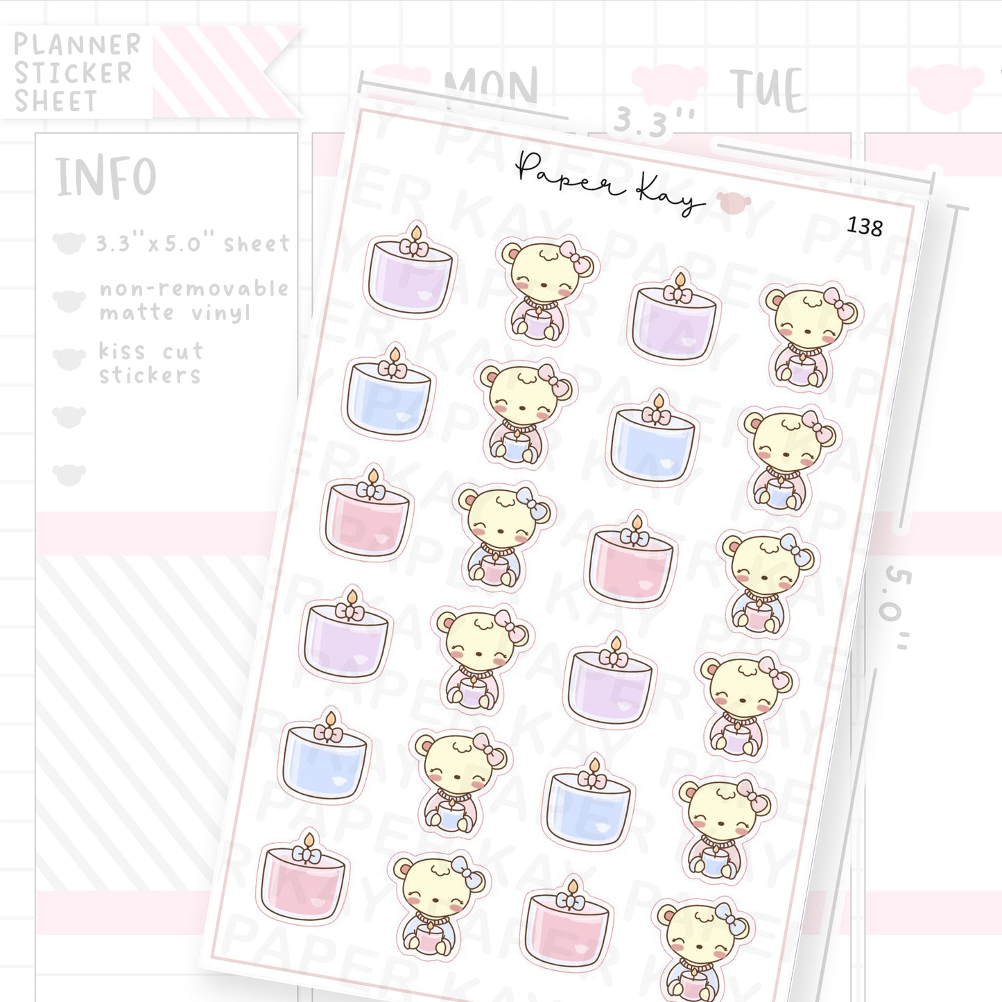 Candle Sticker Sheet