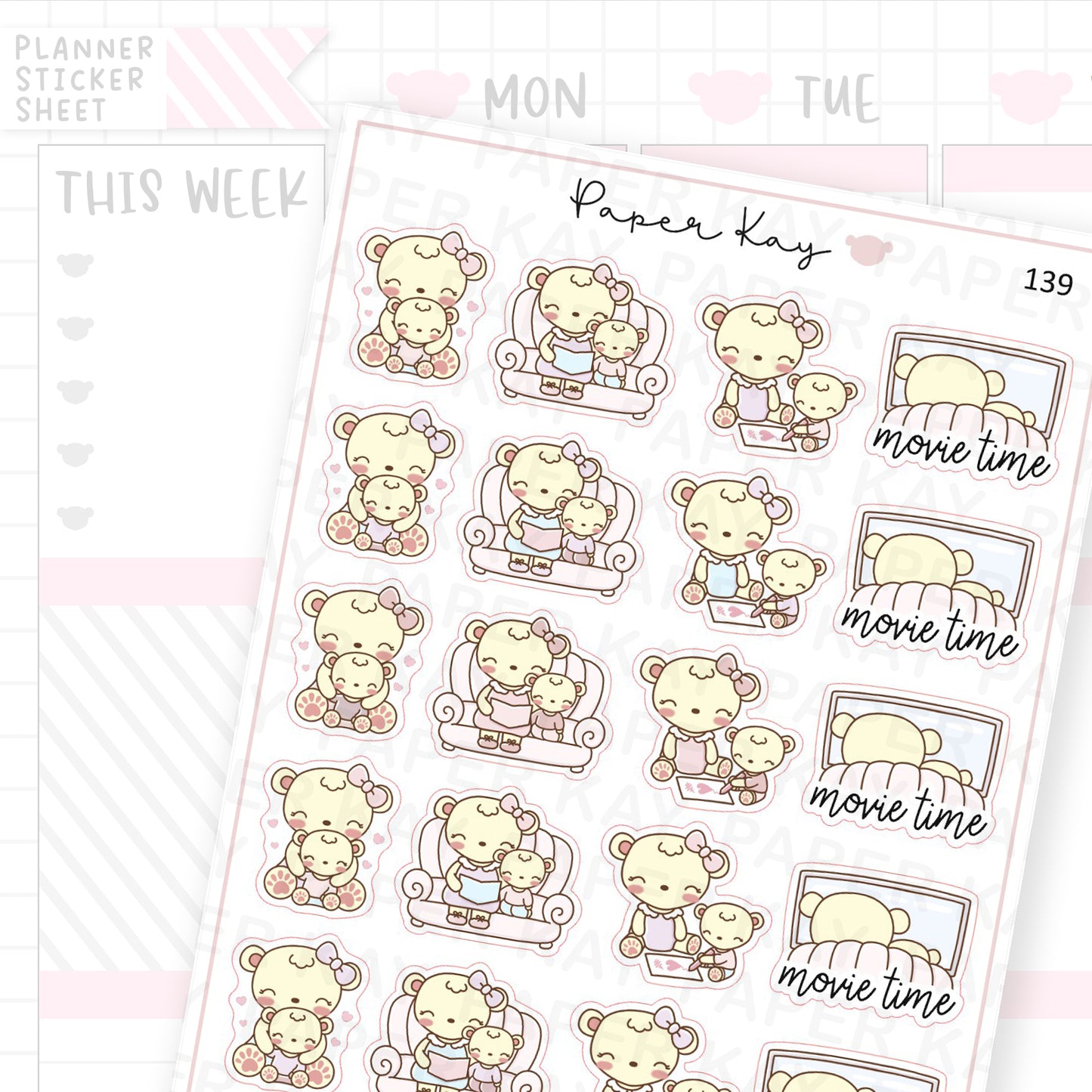 Mother + Child Quality Time Sticker Sheet