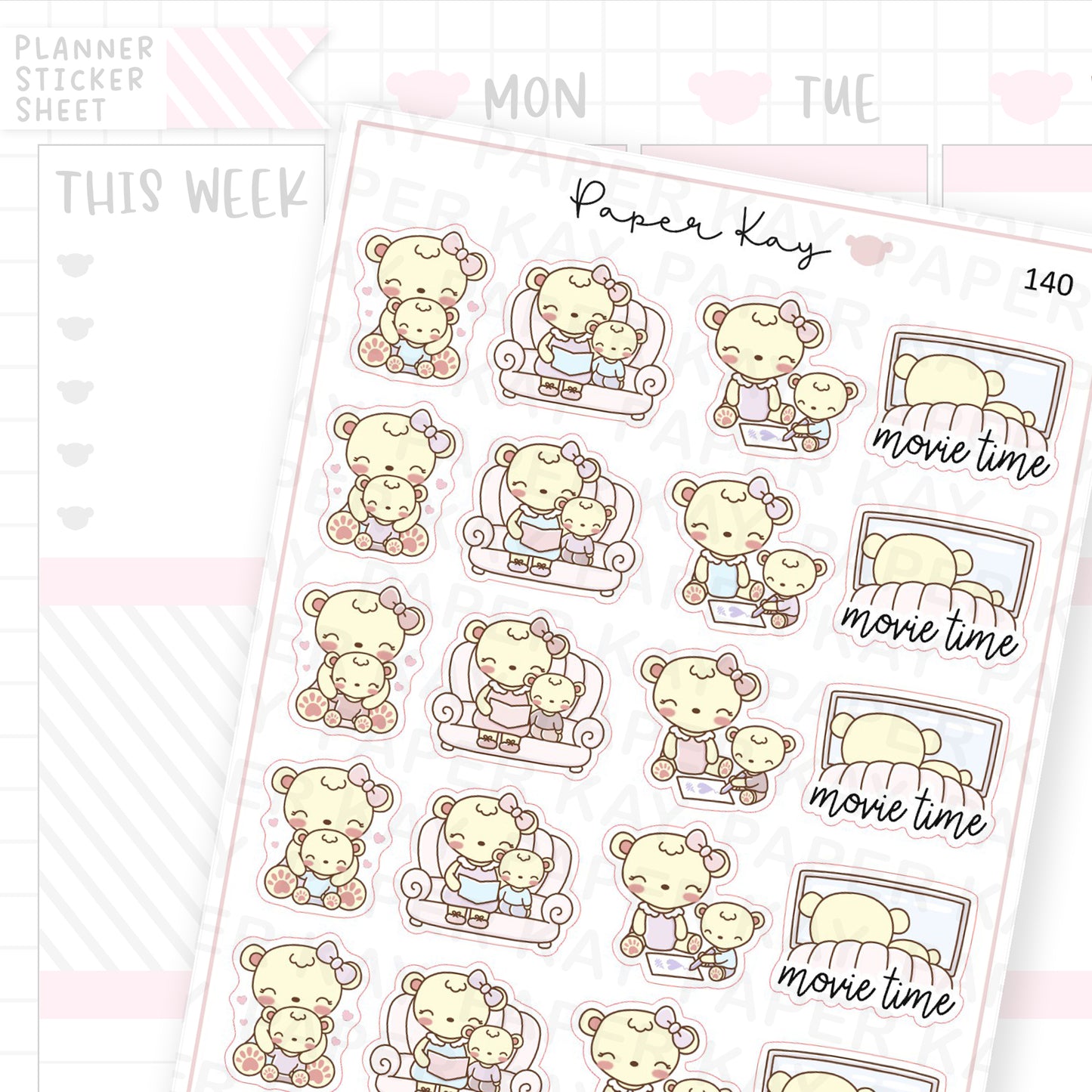 Mother + Child Quality Time Sticker Sheet