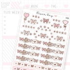 Sweet Birthday Bow Header Sticker Sheet