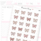 Sweet Birthday Bows Sticker Sheet