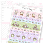 Pastel Nutcracker Washi Strip Sticker Sheet