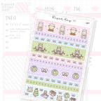 Pastel Nutcracker Washi Strip Sticker Sheet