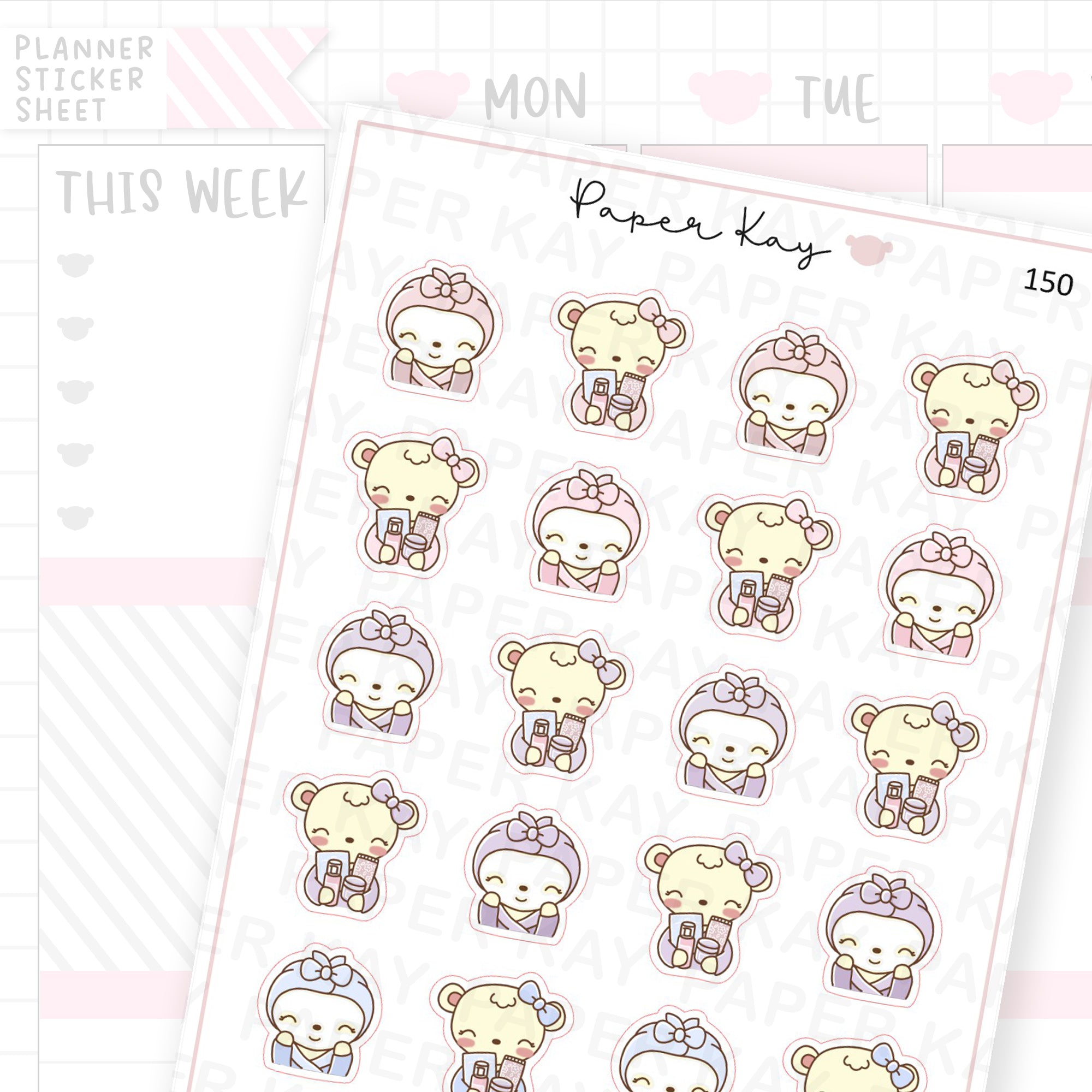 Skincare Sticker Sheet