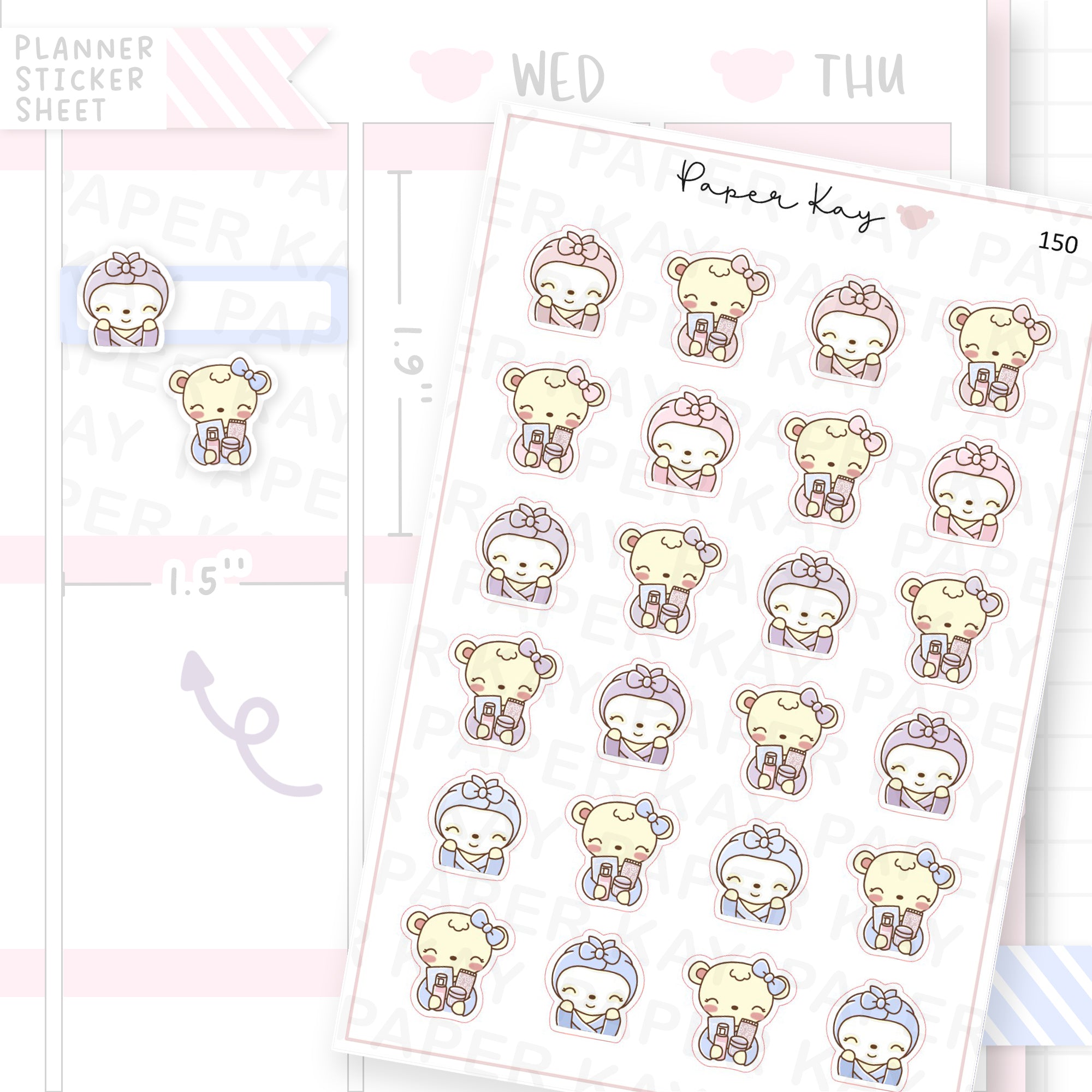 Skincare Sticker Sheet