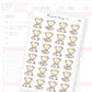 Gift Wrapping / Card Writing Sticker Sheet