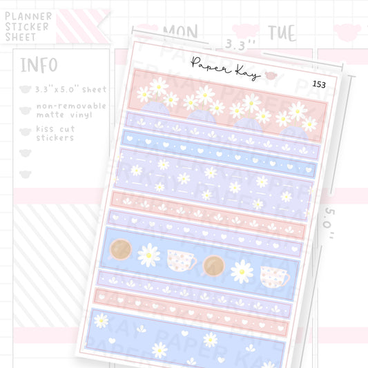 Mother's Day Washi Strip Sticker Sheet