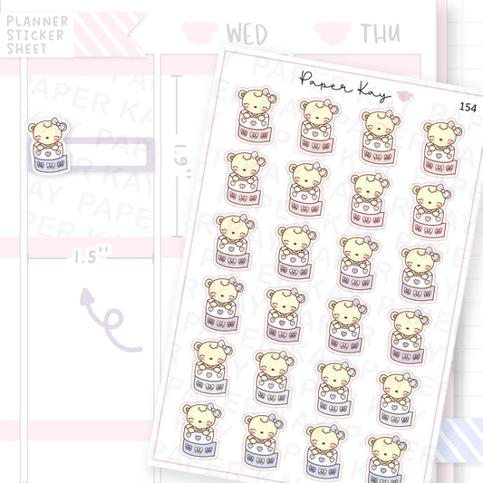 Dot the Bear Washi Sticker Sheet