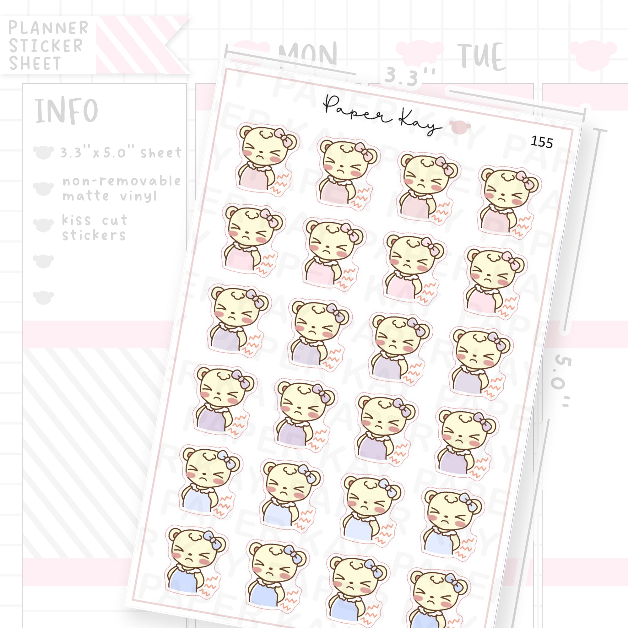 Backache Sticker Sheet