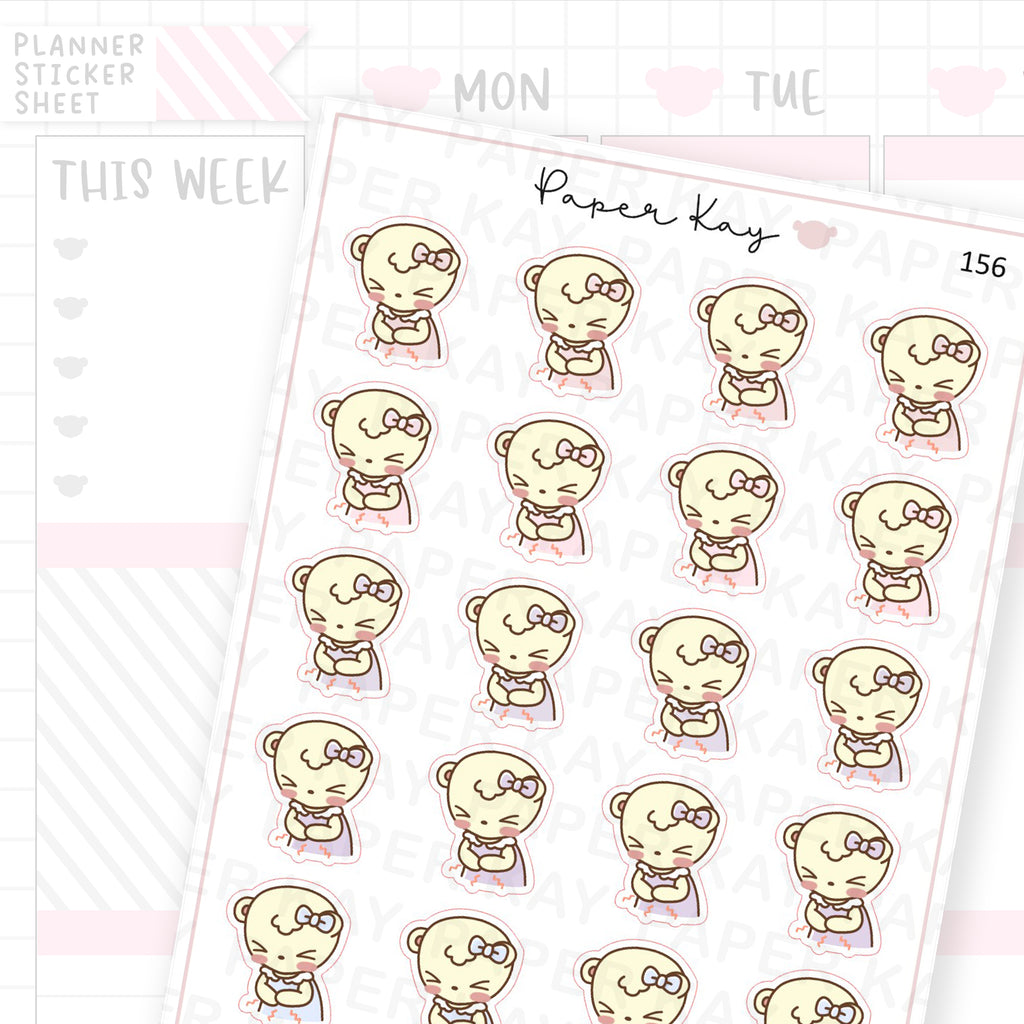 Cramp / Stomach Ache Sticker Sheet
