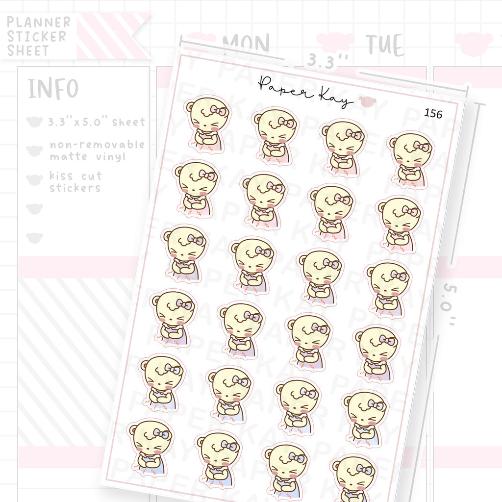 Cramp / Stomach Ache Sticker Sheet