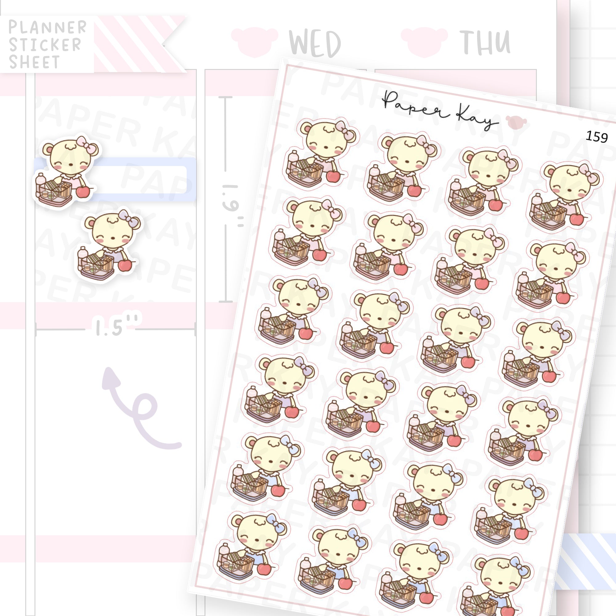 Packing Lunch Sticker Sheet