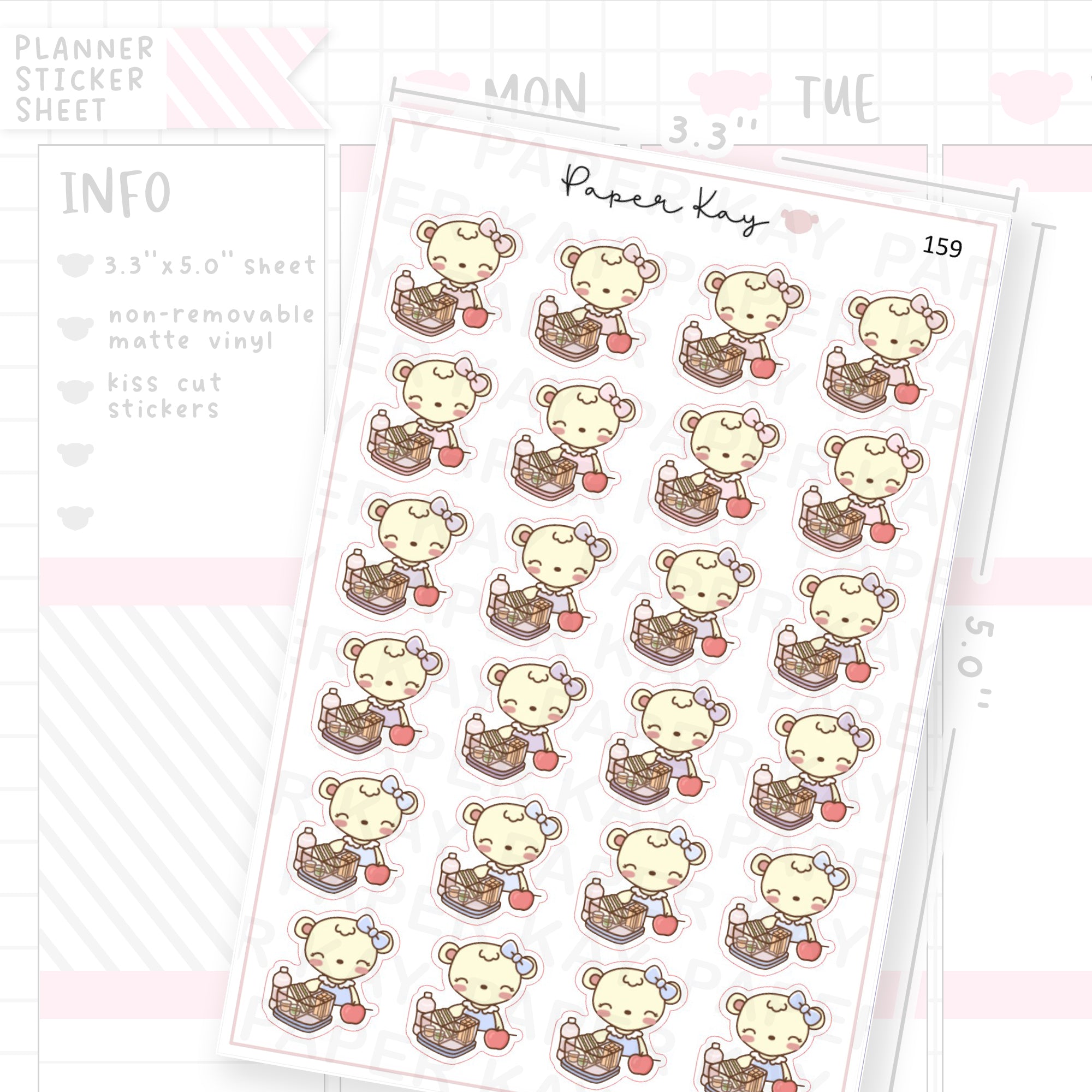 Packing Lunch Sticker Sheet