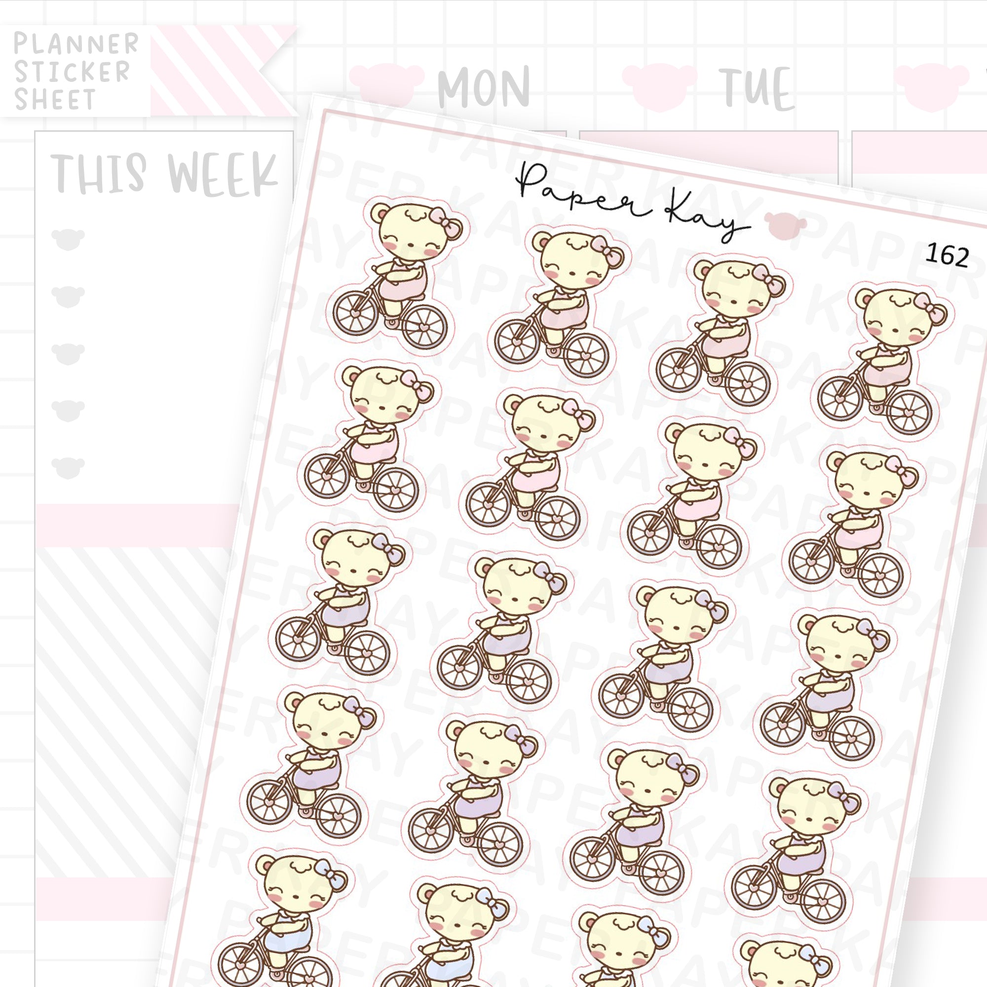 Riding Bike Sticker Sheet – Paper Kay