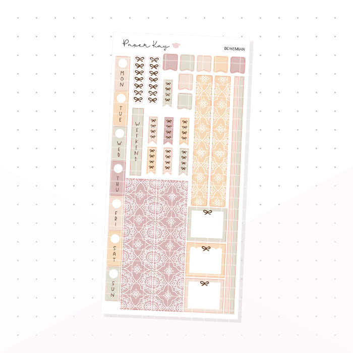Bohemian Hobonichi Weeks Kit - Planner Stickers
