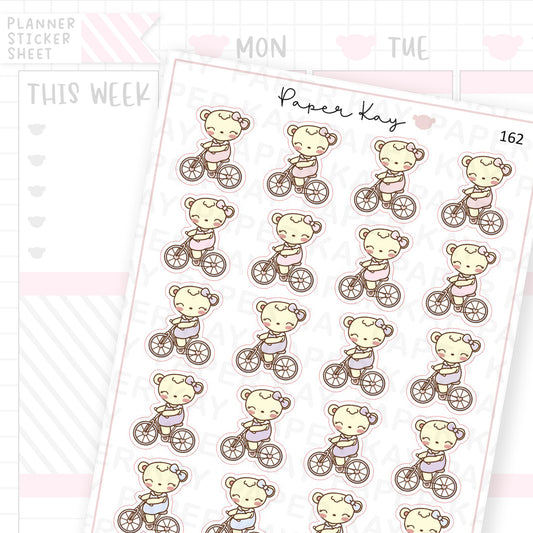 Riding Bike Sticker Sheet