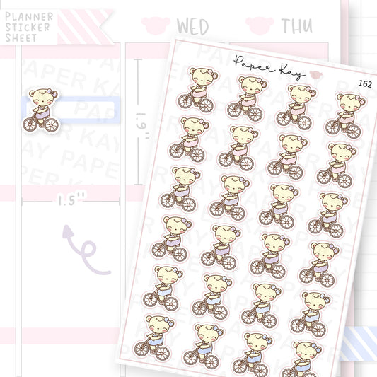 Riding Bike Sticker Sheet