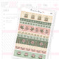 Botanical Washi Strip Sticker Sheet