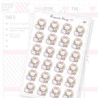 Planner Bunny - Laptop/Work Sticker Sheet