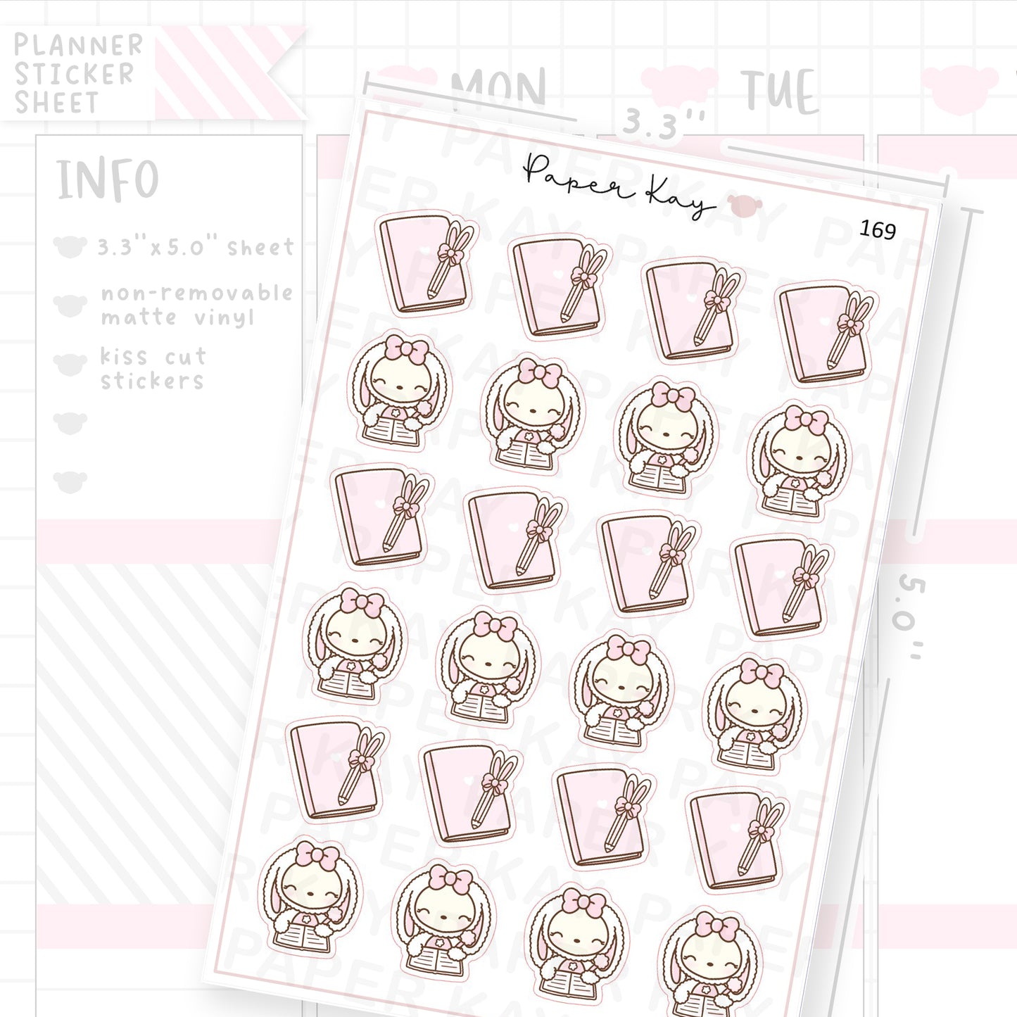 Planner Bunny - Journal/Plan Sticker Sheet