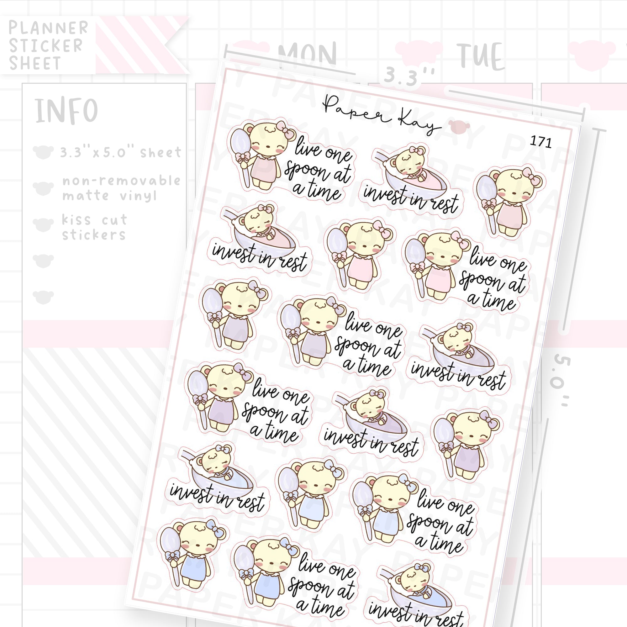 Spoonie Sticker Sheet