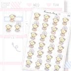 Confused/Stressed/Brain Fog Sticker Sheet