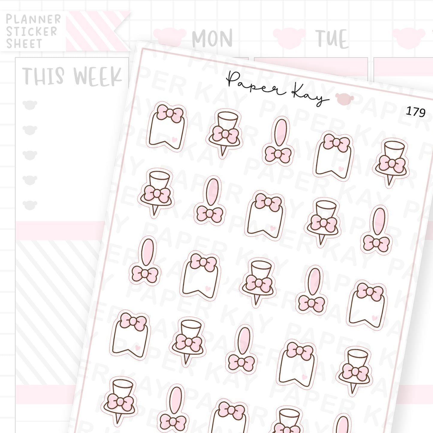 Planner Bunny - Page Markers Sticker Sheet