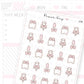 Planner Bunny - Page Markers Sticker Sheet