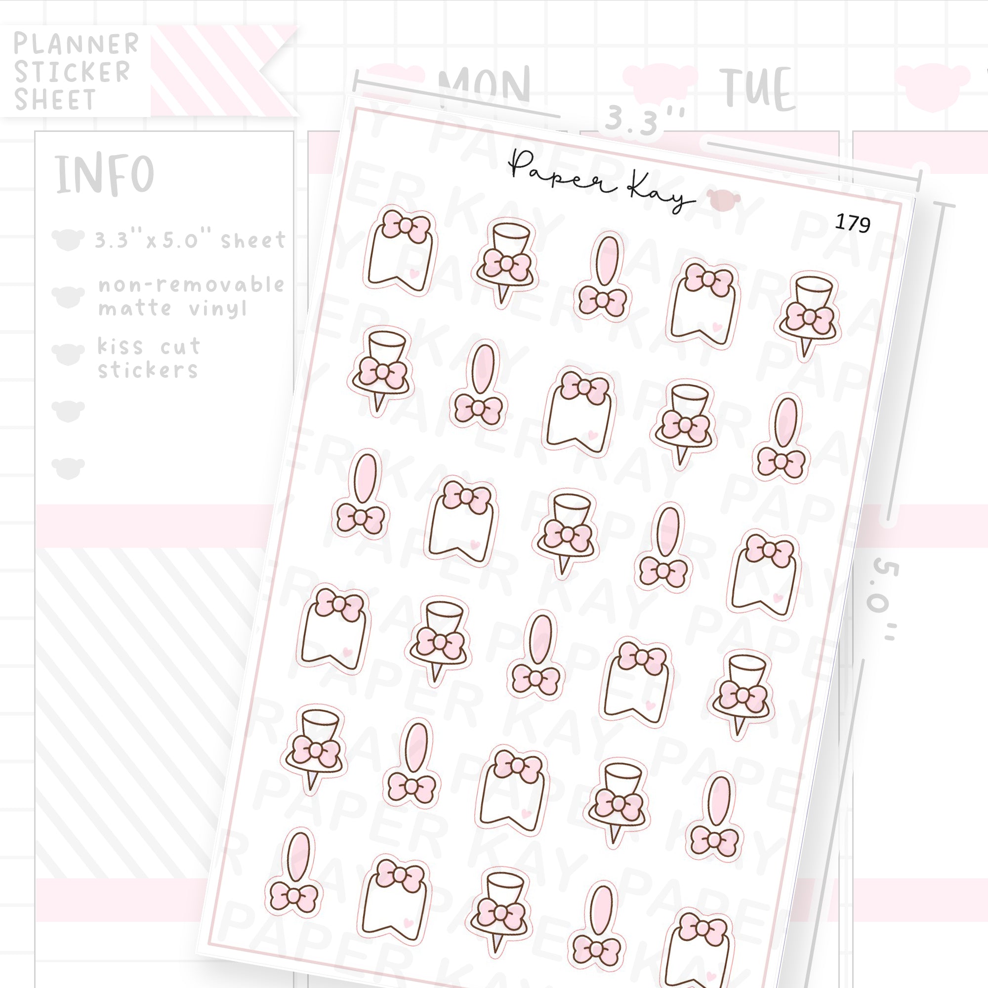 Planner Bunny - Page Markers Sticker Sheet