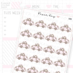 Planner Bunny - Car/Travel Sticker Sheet