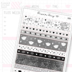 Keep Life Simple Washi Strip Sticker Sheet