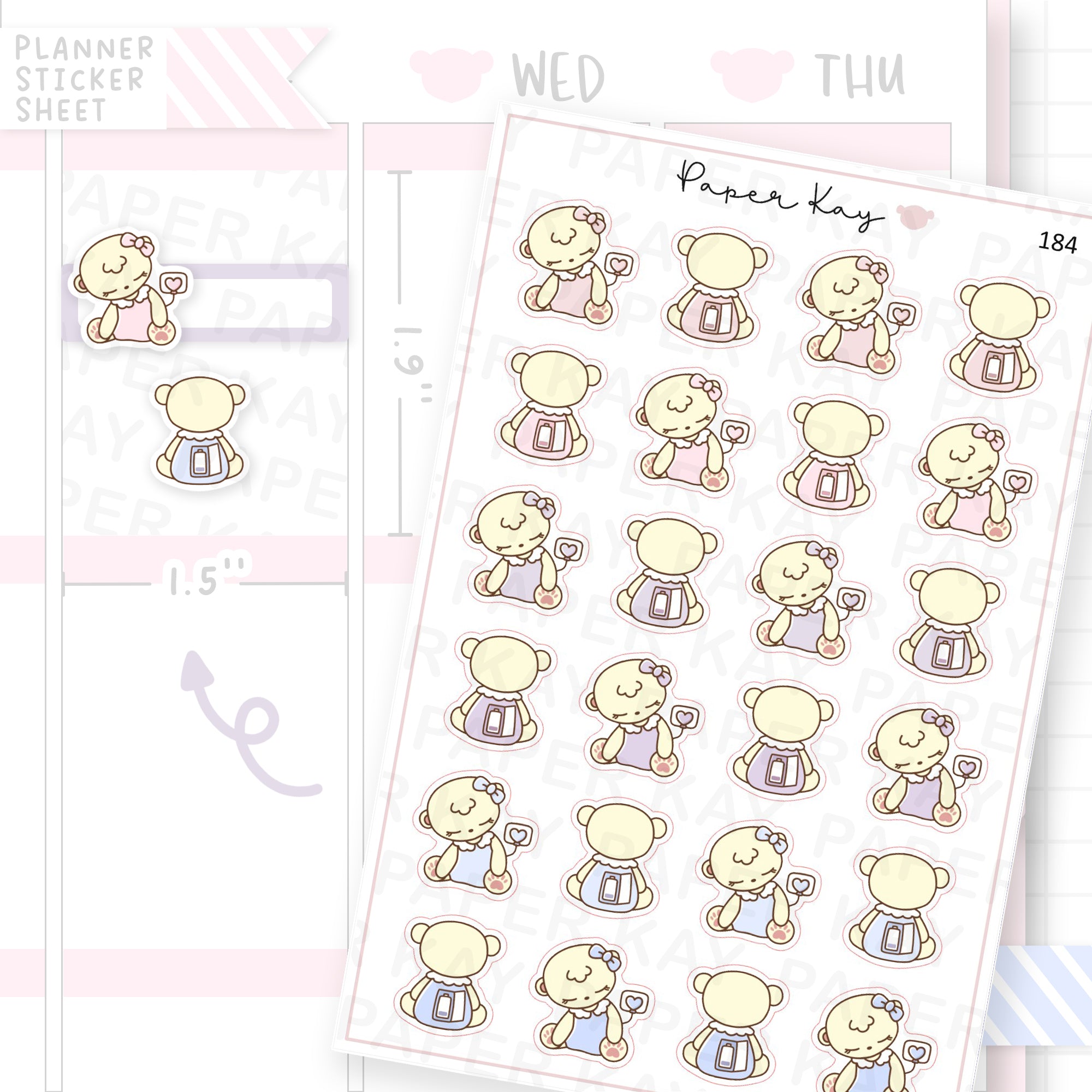 Drained / Recharge Sticker Sheet