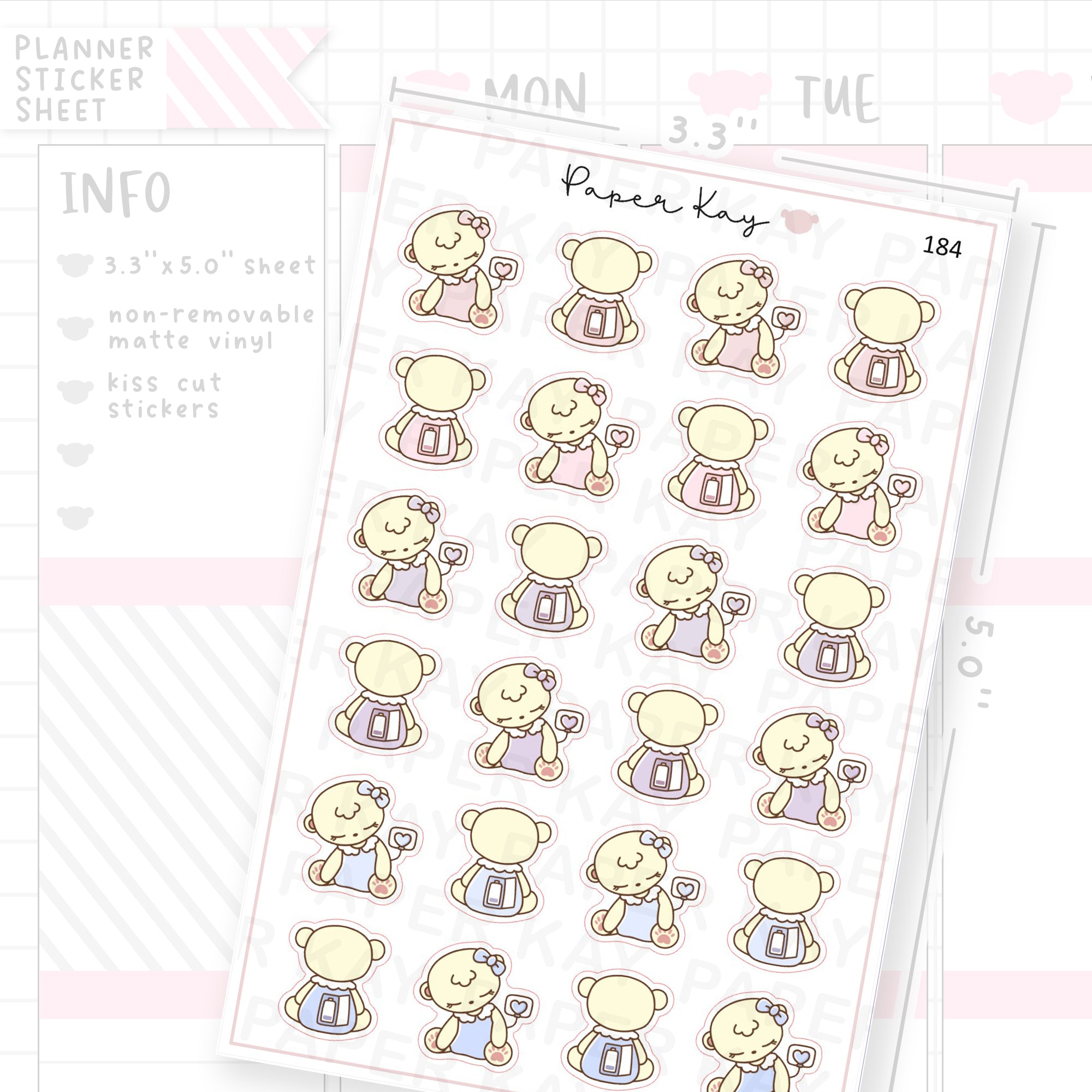 Drained / Recharge Sticker Sheet