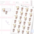 Iced Coffee Sticker Sheet