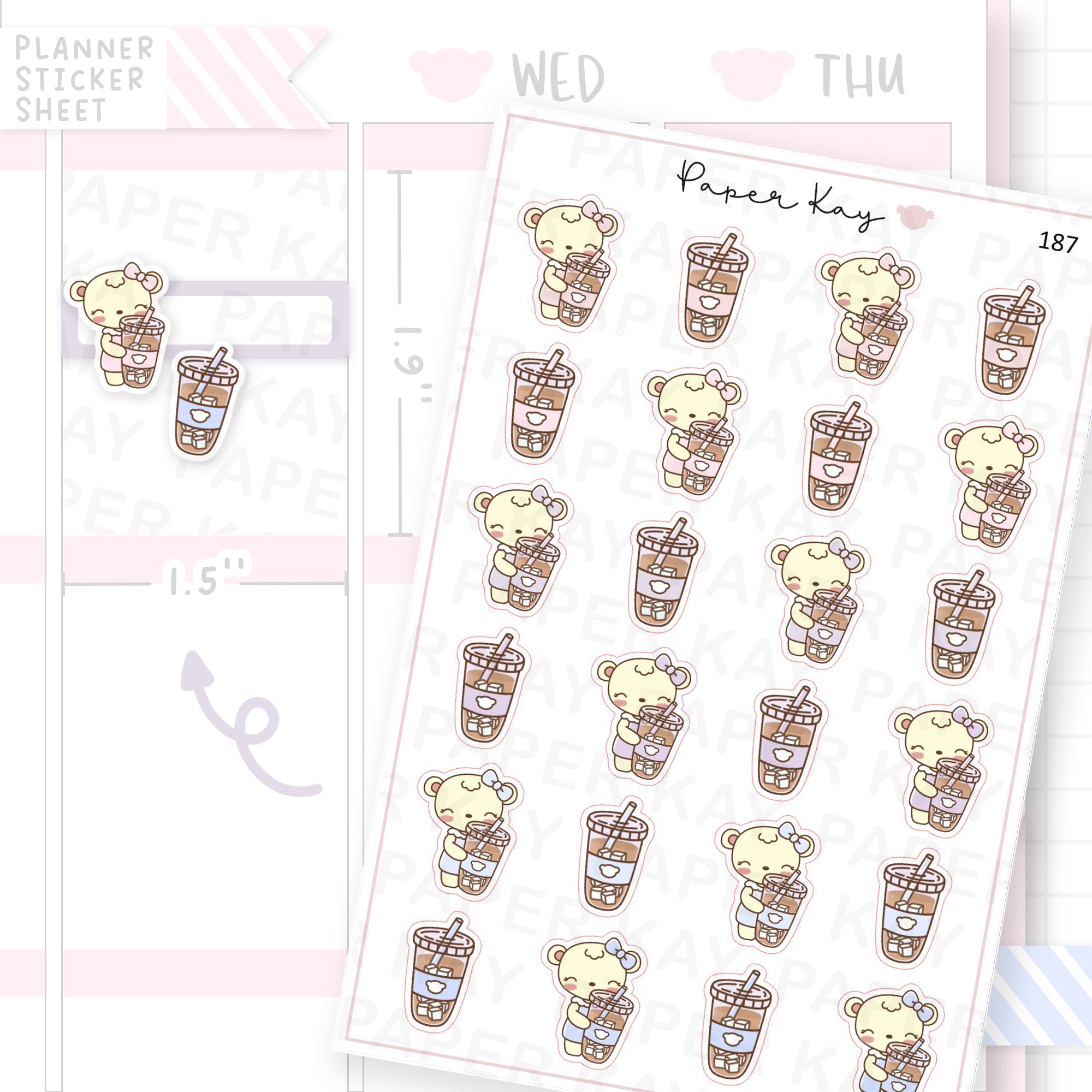 Iced Coffee Sticker Sheet