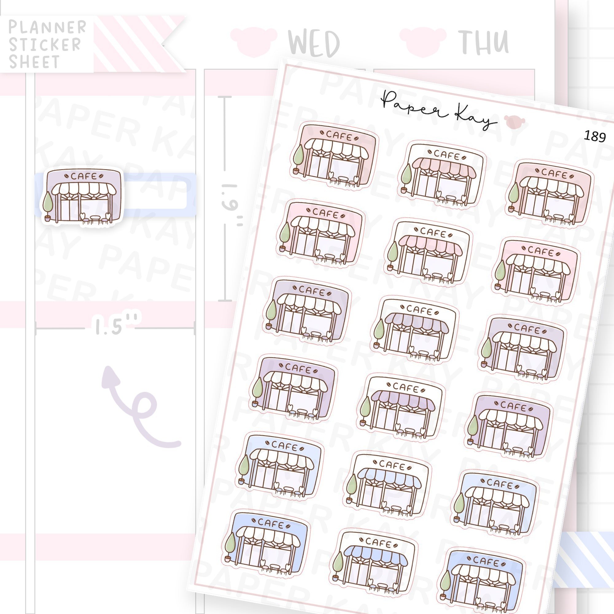 Cafe Sticker Sheet