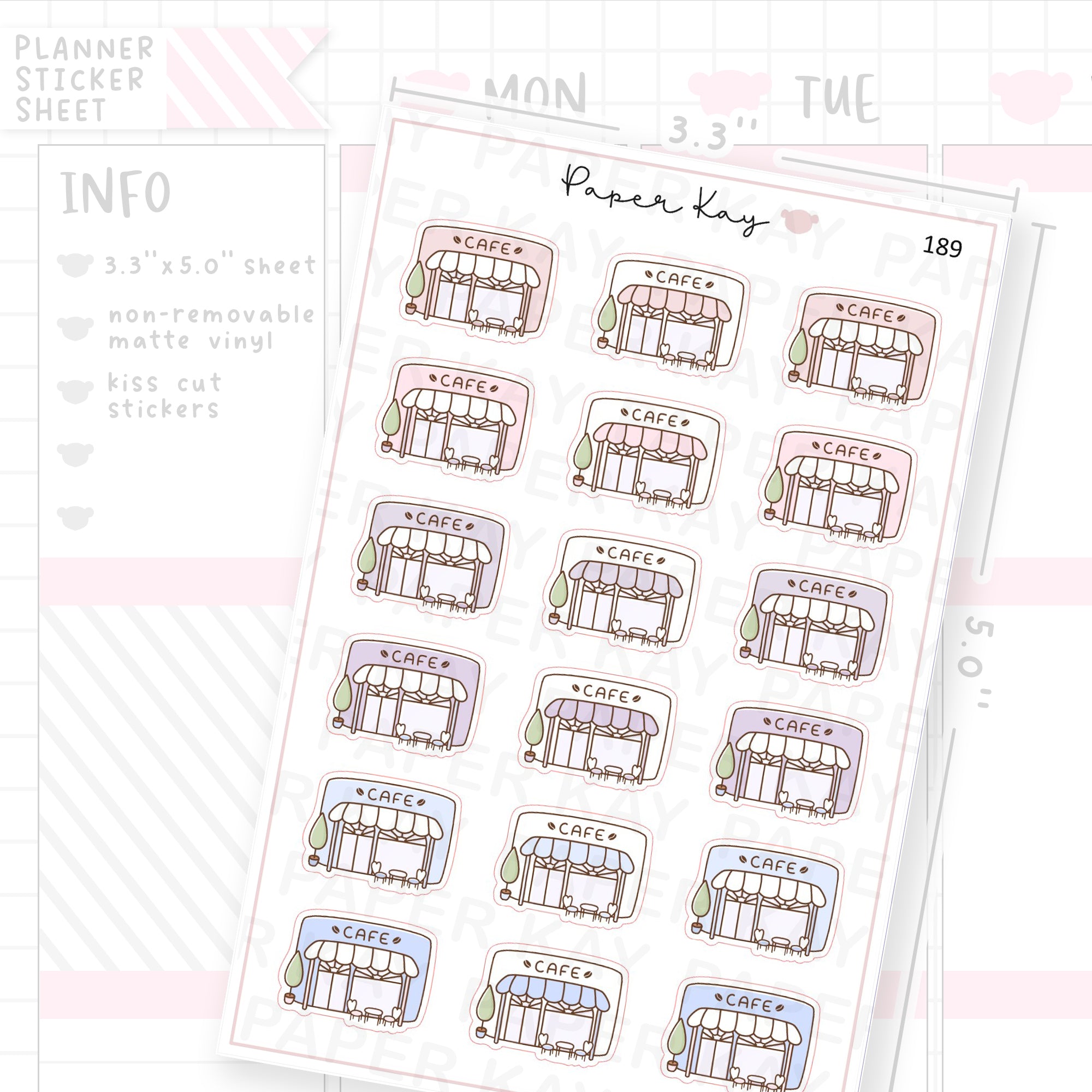 Cafe Sticker Sheet