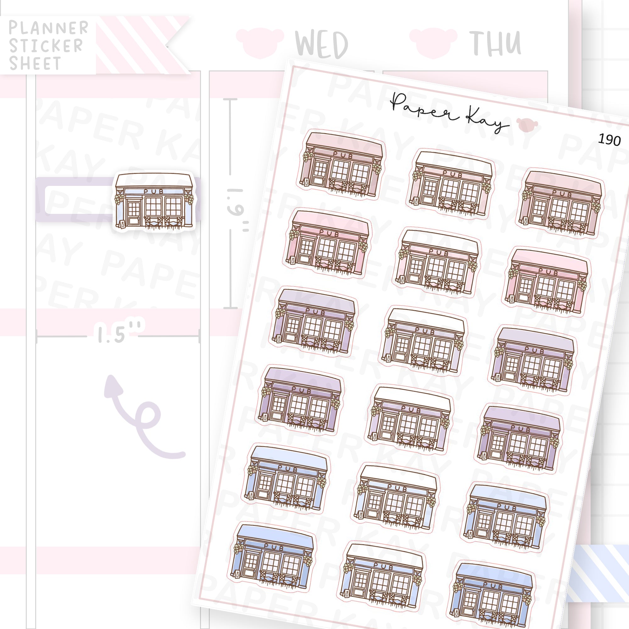 Pub Sticker Sheet