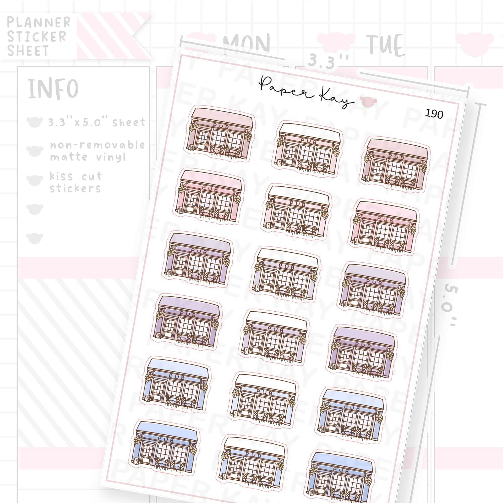 Pub Sticker Sheet