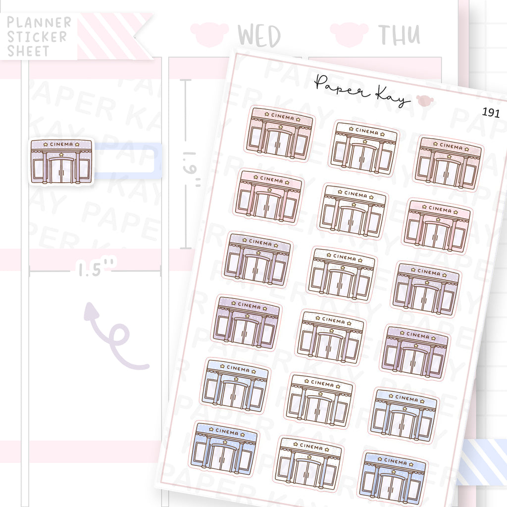 Cinema Sticker Sheet