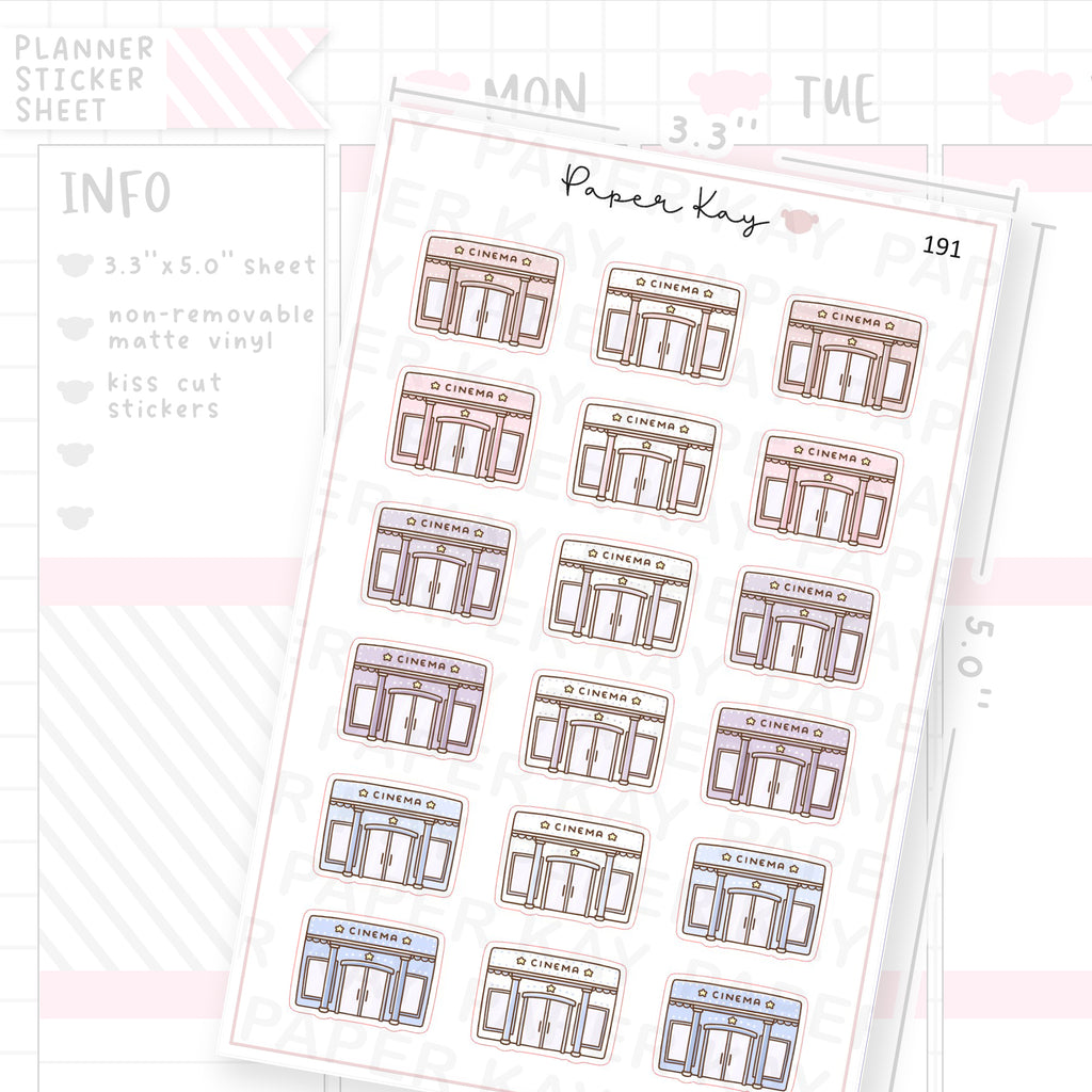 Cinema Sticker Sheet