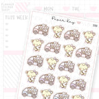 Ice Cream Van Sticker Sheet