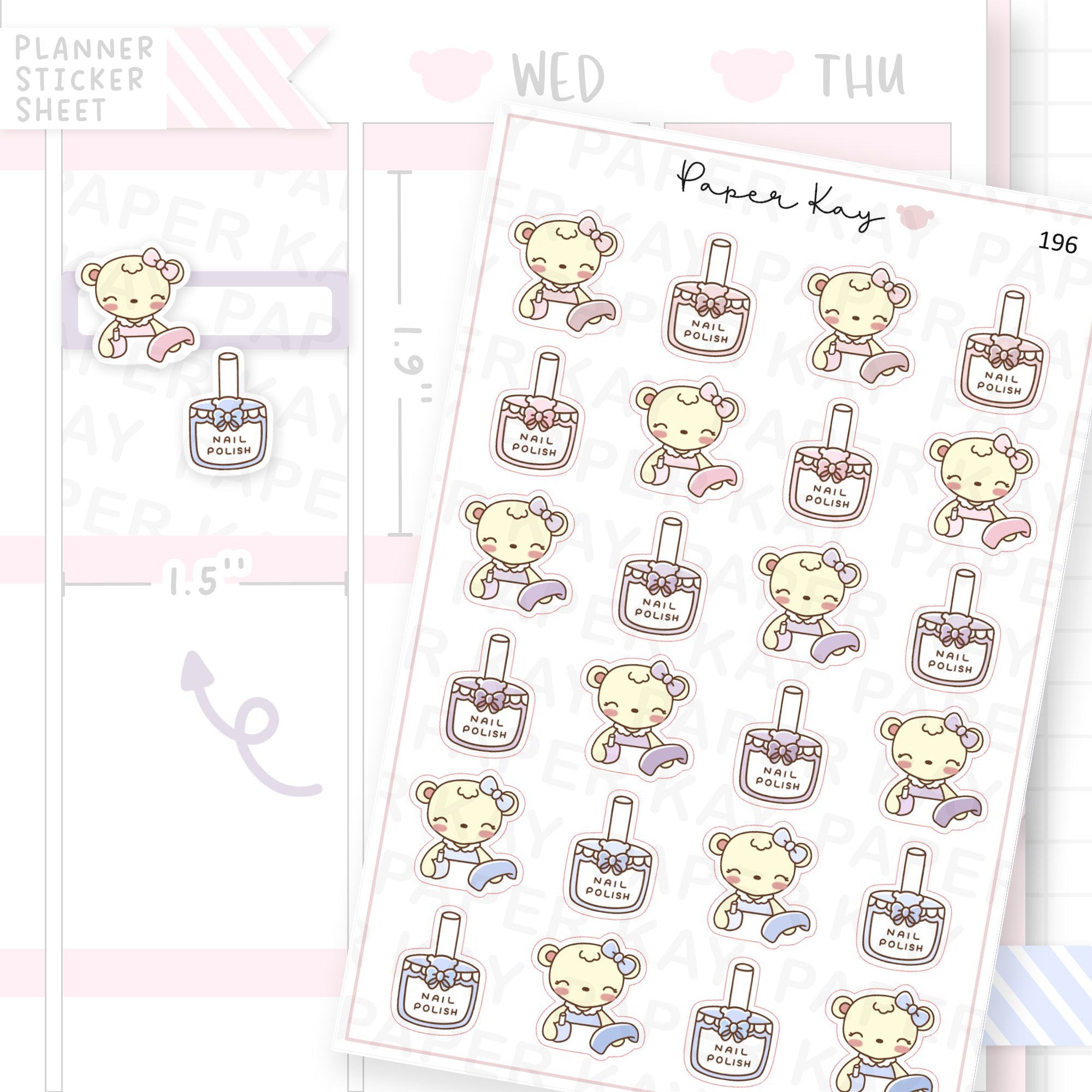 Nail Polish Sticker Sheet