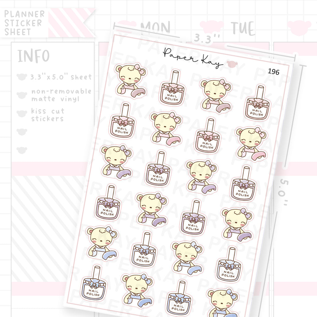 Nail Polish Sticker Sheet