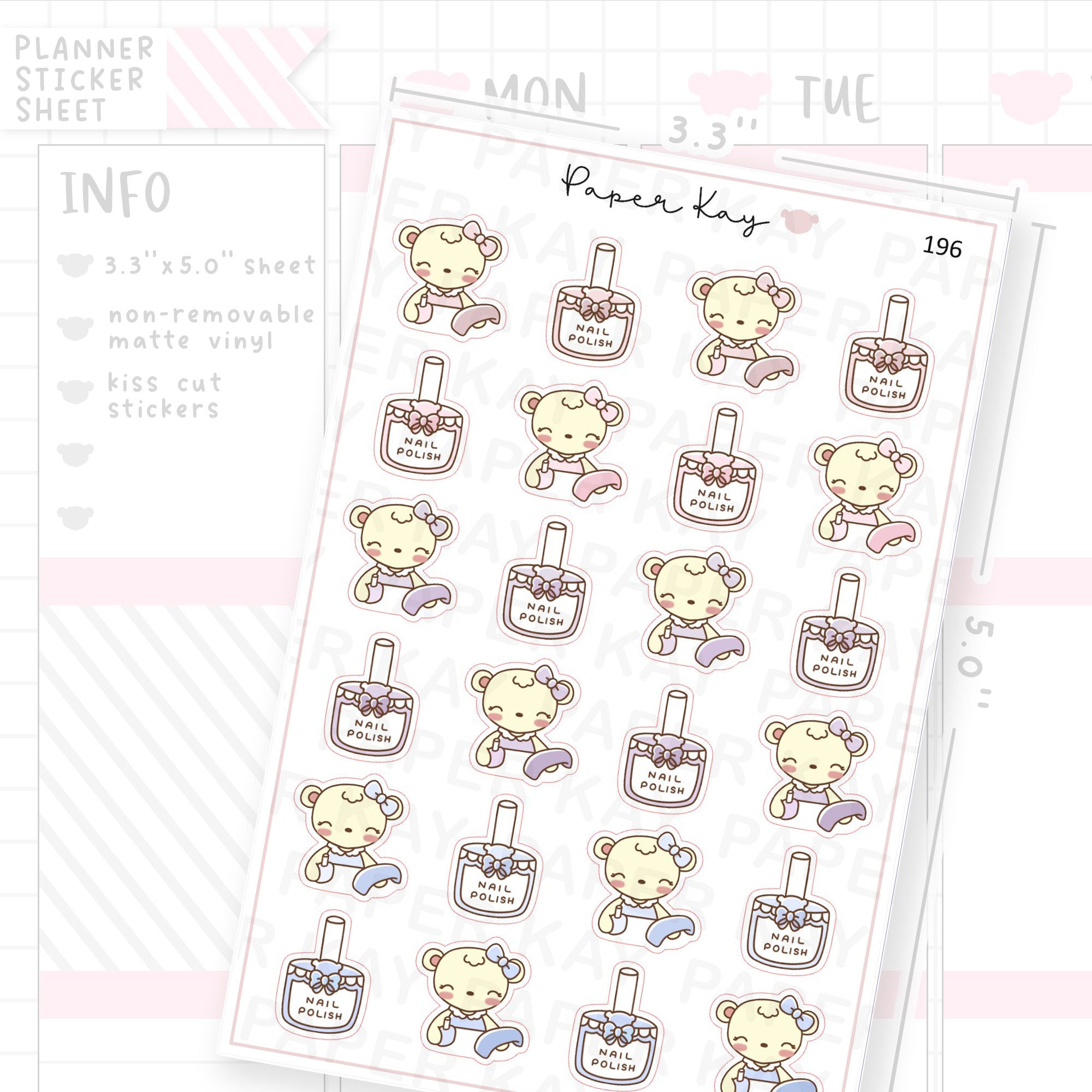 Nail Polish Sticker Sheet