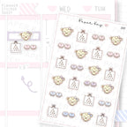 Opticians/Glasses/Contact Lenses Sticker Sheet