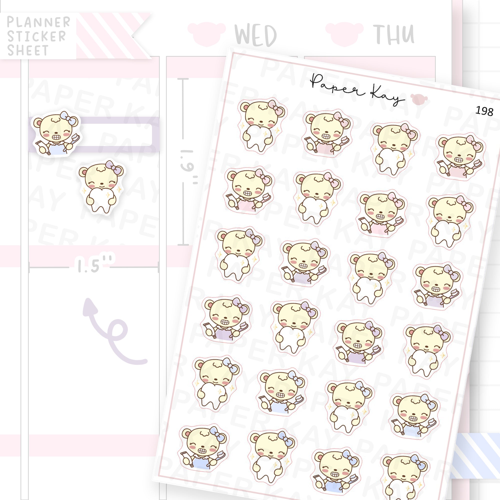 Dental Care Sticker Sheet