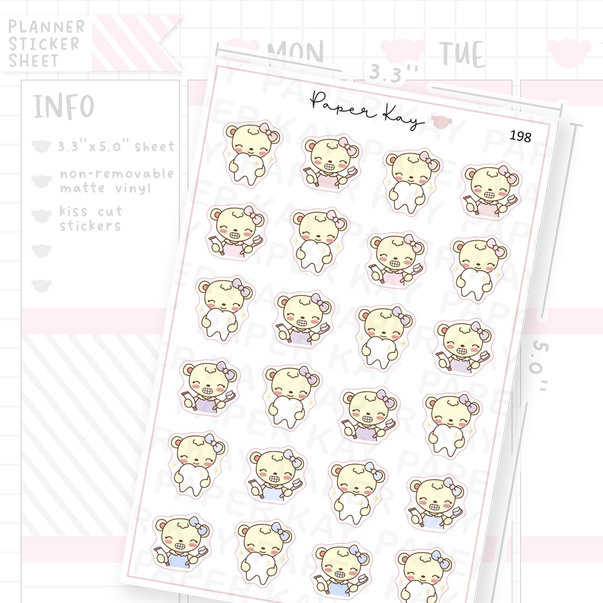 Dental Care Sticker Sheet