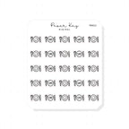 (PM013) Meal / Plate - Tiny Minimal Icon Stickers